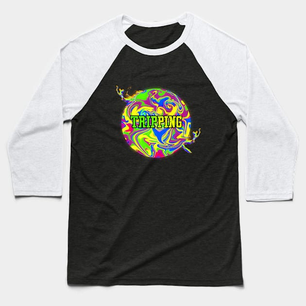 Tripping Baseball T-Shirt by wildvinex